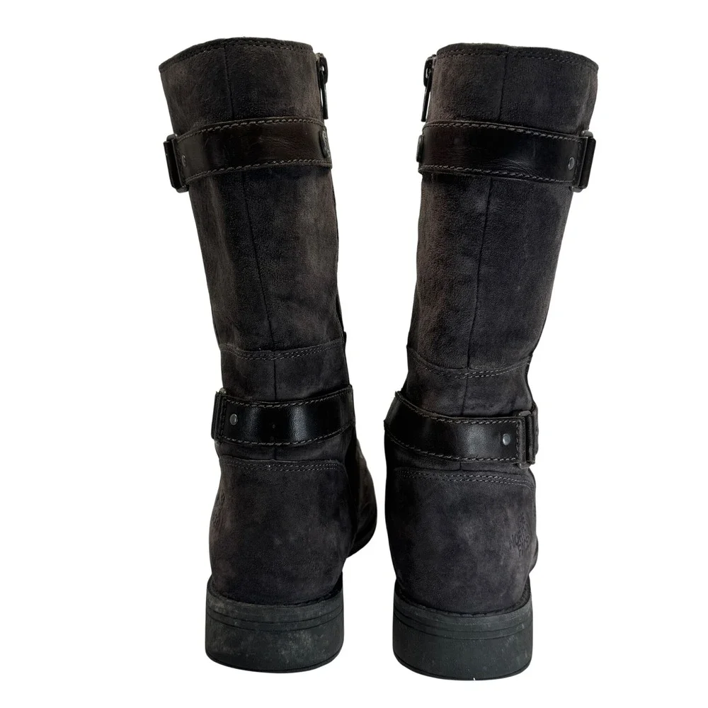 The North Face Ballard Lace II Suede Waterproof‎ Primaloft Boots Grey Women 6.5